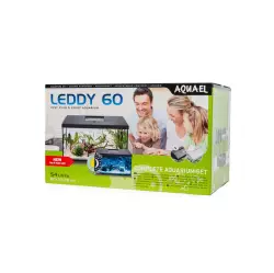 AquaEl Akvarijní set LEDDY PLUS 60 Day&Night 2.0 bílý<br><em>Ilustrační obrázek - může obsahovat dekorace, další produkty a vybavení, které nejsou součástí a musí se dokoupit samostatně.</em>